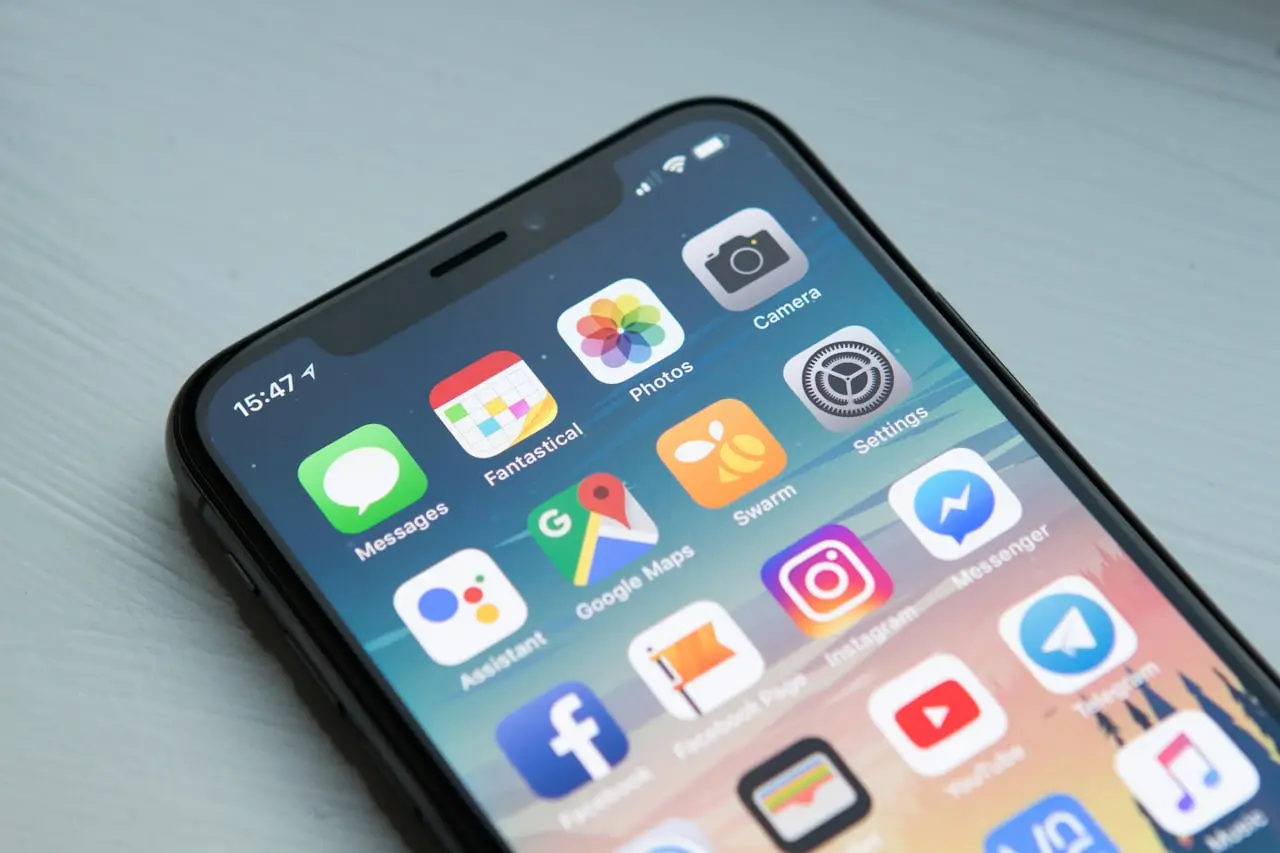 Smartphone camera app interface concept